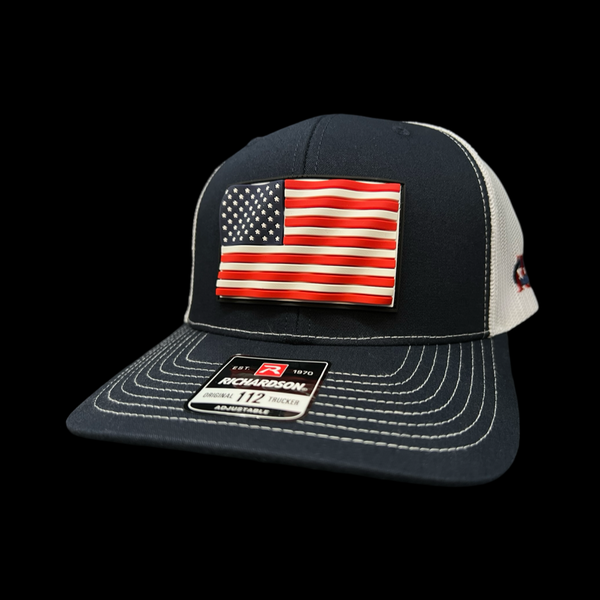 Richardson 112 3D Old Waving Glory Performance Trucker Hat