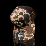 843 Richardson Bark Brown Duck Camo Blackout Performance Patch Lowcountry Trucker