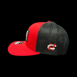 Richardson 112 Hometown Georgia Football Red Black Performance Trucker Hat