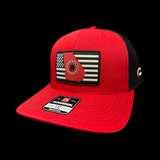 Richardson 112 Hometown Georgia Football Red Black Performance Trucker Hat