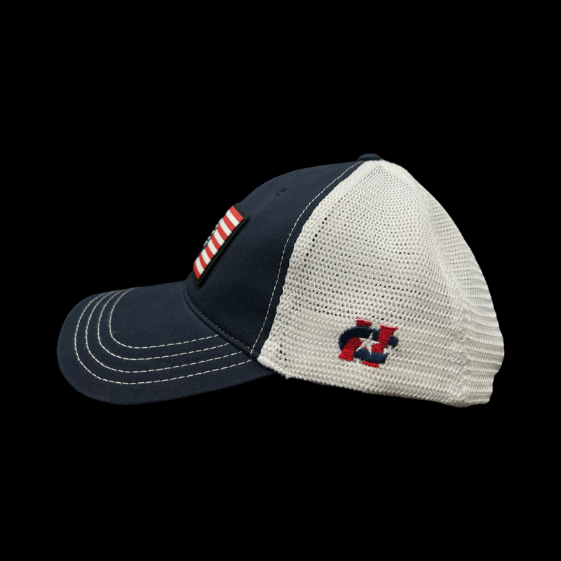 Richardson 111 Hometown Georgia Navy Patriotic Relaxed Trucker Hat