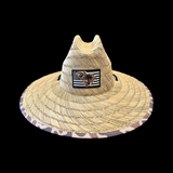 Duck Camo PVC Patch Straw Hat