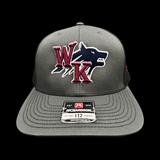 White Knoll Timberwolves 803 Special Edition 3D Charcoal Black Trucker Hat