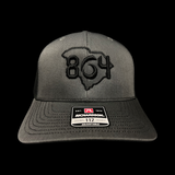 864 Richardson Charcoal Trucker Hat