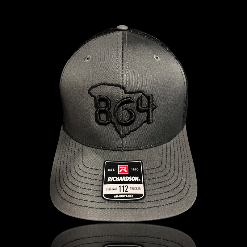 864 Richardson Charcoal Trucker Hat