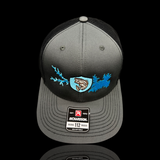 803 Richardson Lake Murray Striped Bass Charcoal Black Trucker Hat