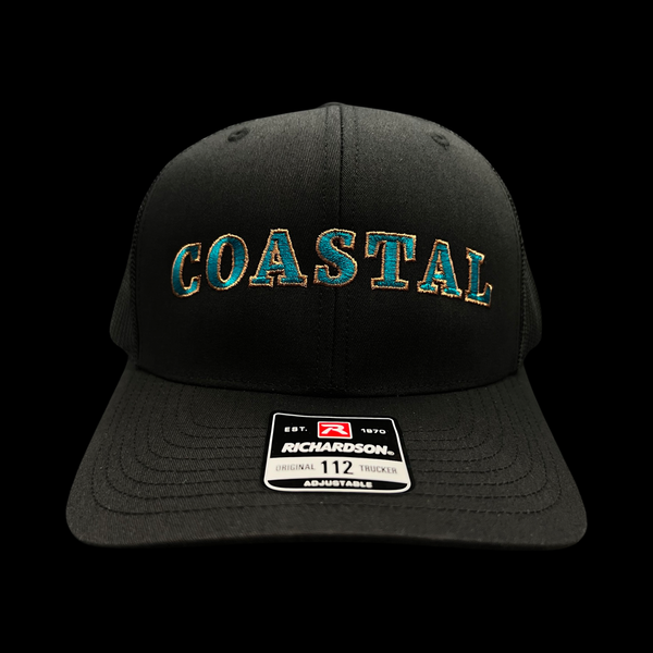 Richardson Coastal Midnight Black Trucker Hat