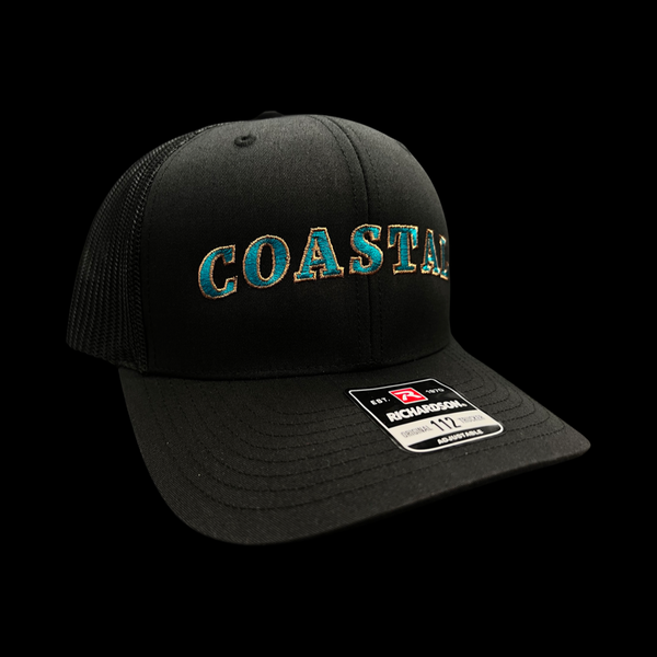 Richardson Coastal Midnight Black Trucker Hat