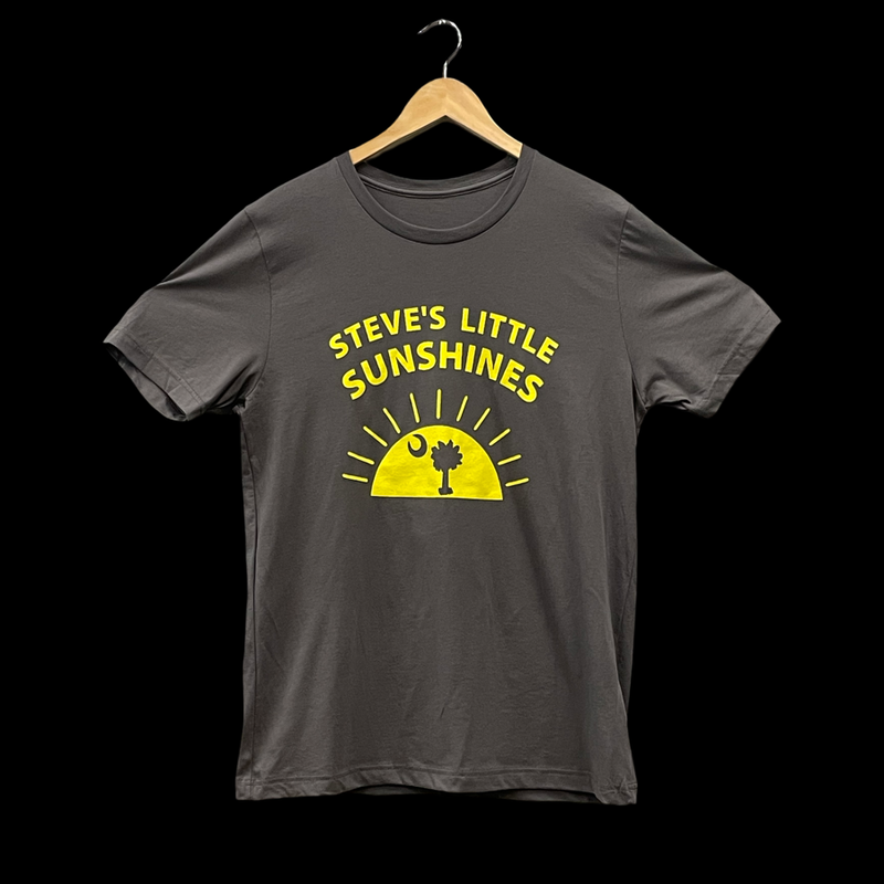 Remember Steve Give Back Little Sunshines Unisex Charcoal T-Shirt