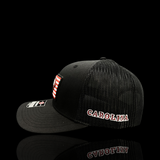 Richardson Black Performance PVC RWB Garnet Patch Trucker Hat