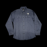 Navy Palmetto Moon Flannel