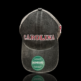 Legacy Vintage Carolina Low Profile Relaxed Black Steel Trucker Hat