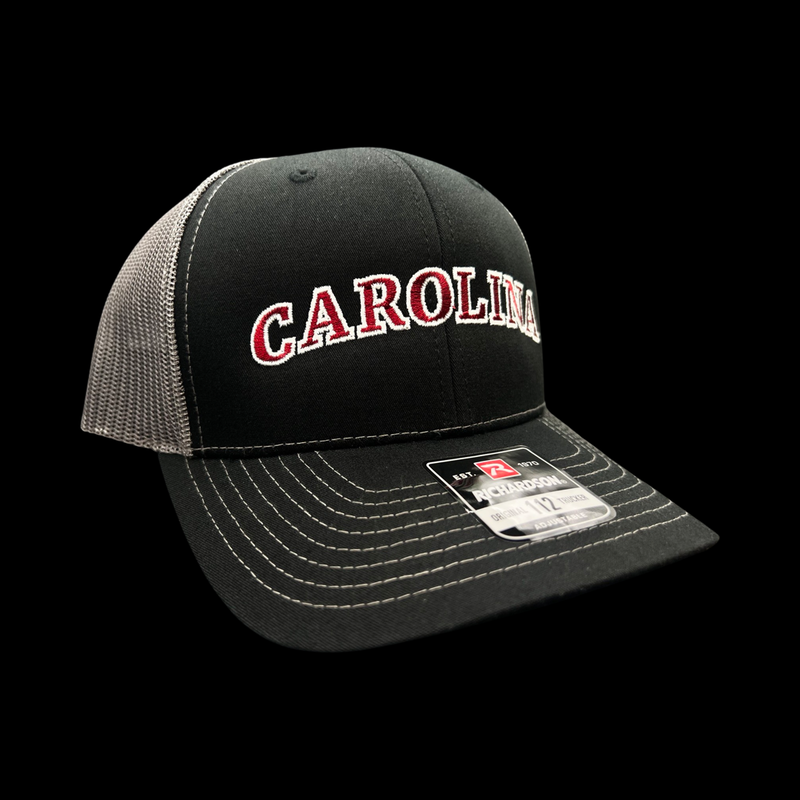 Richardson Carolina Lowcountry 843 Black Steel Trucker Hat