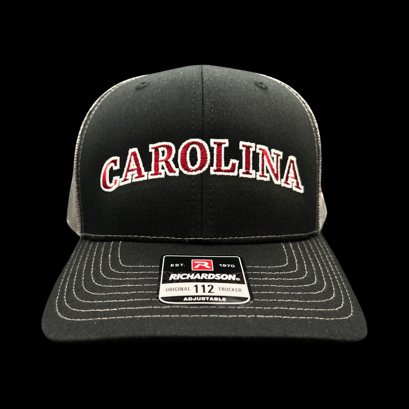 Richardson Carolina Lowcountry 843 Black Steel Trucker Hat