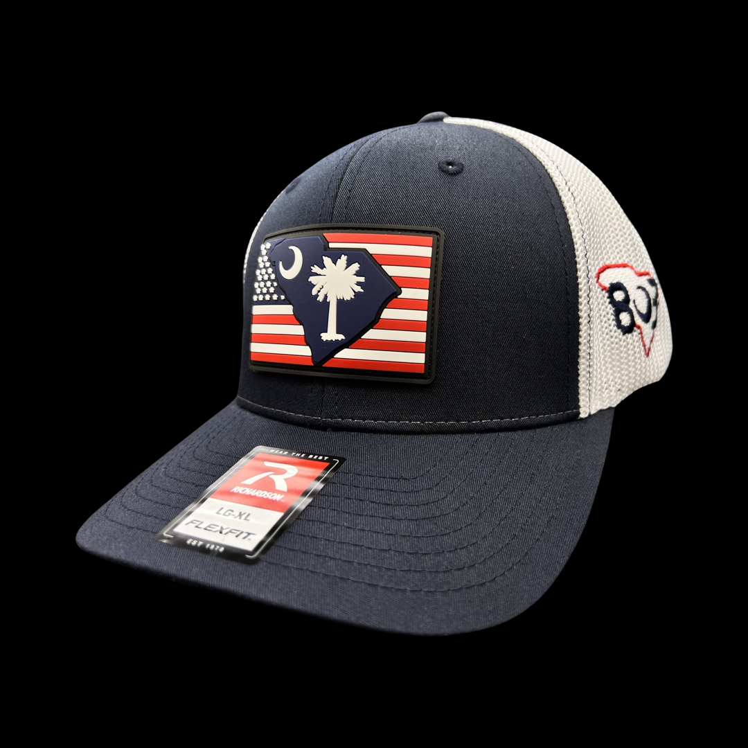 803 Richardson Navy Performance PVC Patch Fitted Trucker Hat – Hometown 803