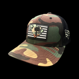 803 Yupoong Performance PVC Patch Army Camo Trucker Hat