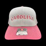803 Richardson Carolina Garnet Heather Grey Trucker hat
