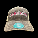 803 Legacy Carolina Vintage Black Khaki Youth Relaxed Trucker hat