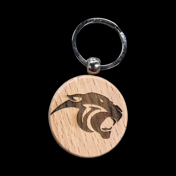 Laser Engraved Pelion Panther Archery Keychain - double sided