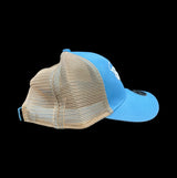803 Low Profile Light Blue Adjustable Pony Tail Hat