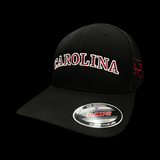 Flexfit Carolina 803 Black Fitted Mesh Trucker Hat