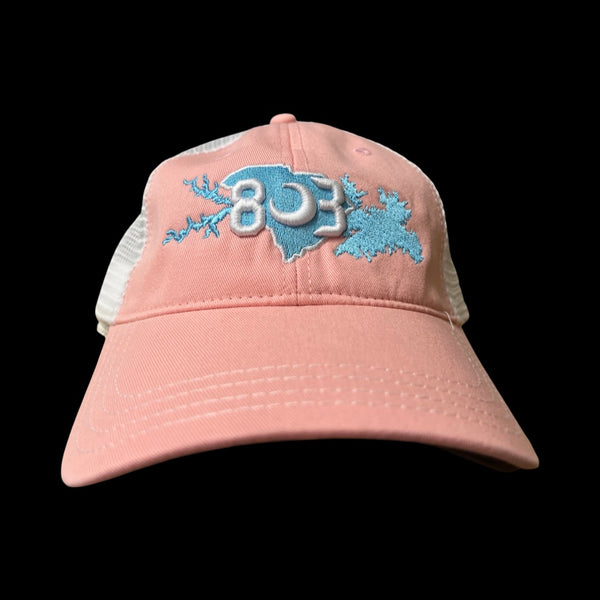 803 Richardson Lake Murray Life Pink White Cleanup Hat