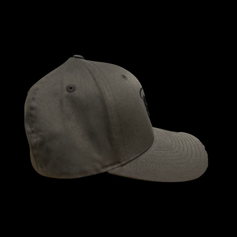 803 Flexfit charcoal fitted cotton hat