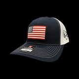 Richardson Navy White Old Glory South Carolina PVC Performance Patch Fitted Trucker Hat