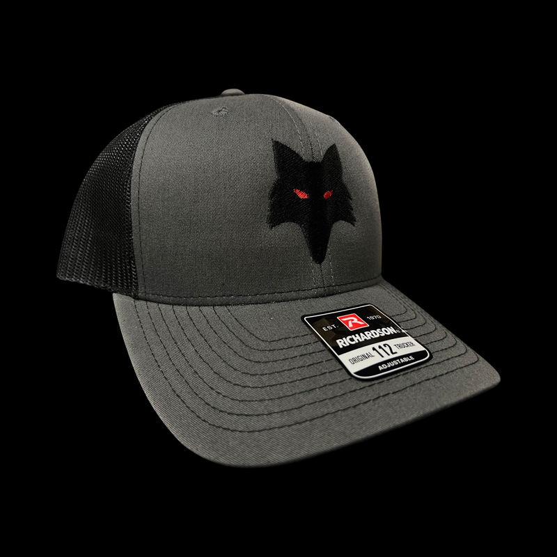 Richardson 803 Swampfox Red Charcoal Black Trucker Hat
