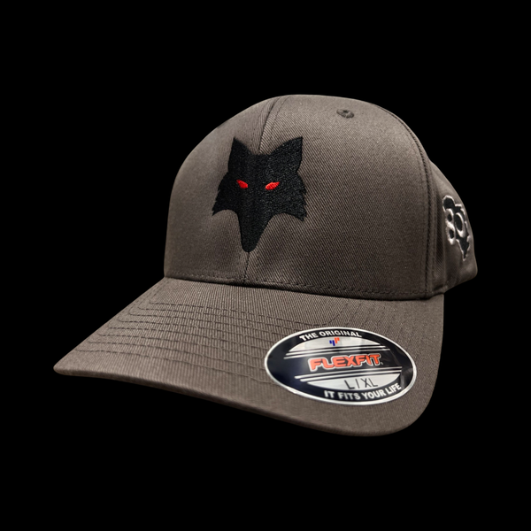 Flexfit 803 Swampfox Red Charcoal Fiitted Cotton Hat