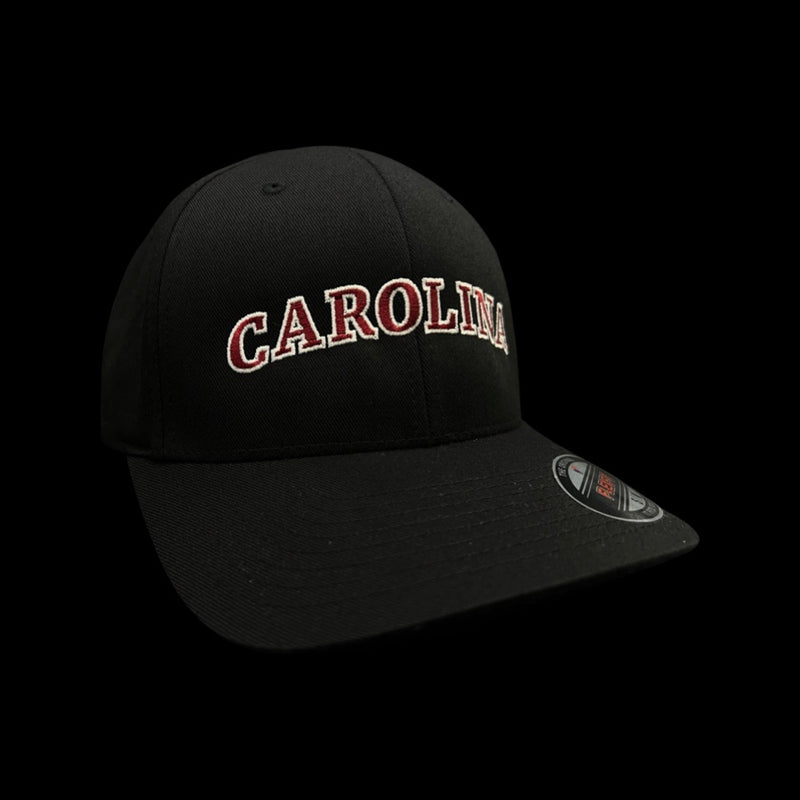 Flexfit Carolina Black Widow Garnet Fitted Cotton hat