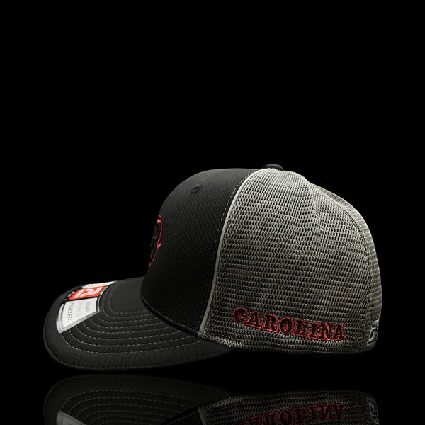 Richardson 803 2nd Gen Carolina Black Steel Fitted Sportmesh Hat