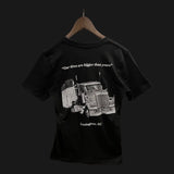 Lexington  "Our Tires Are Bigger Than Yours" Earth Mover Premium Heather Black Graphic Tee
