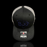 803 White Knoll Timberwolves Special Edition Black And Steel Trucker Hat