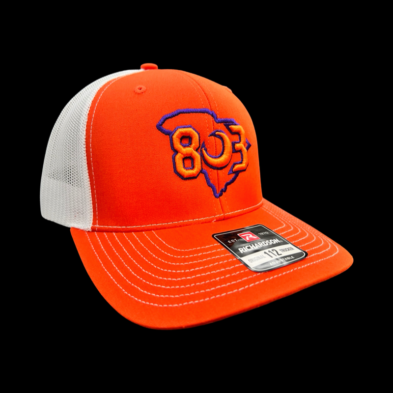 Richardson 803 Clemson Orange White 2nd Gen Trucker Hat