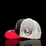 Gilbert Indians 803 Special Edition Red Black White Trucker Hat