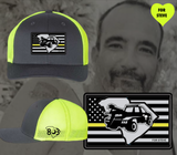 Remember Steve Give Back Performance Tow Truck Patch Fitted Flex Trucker Hat