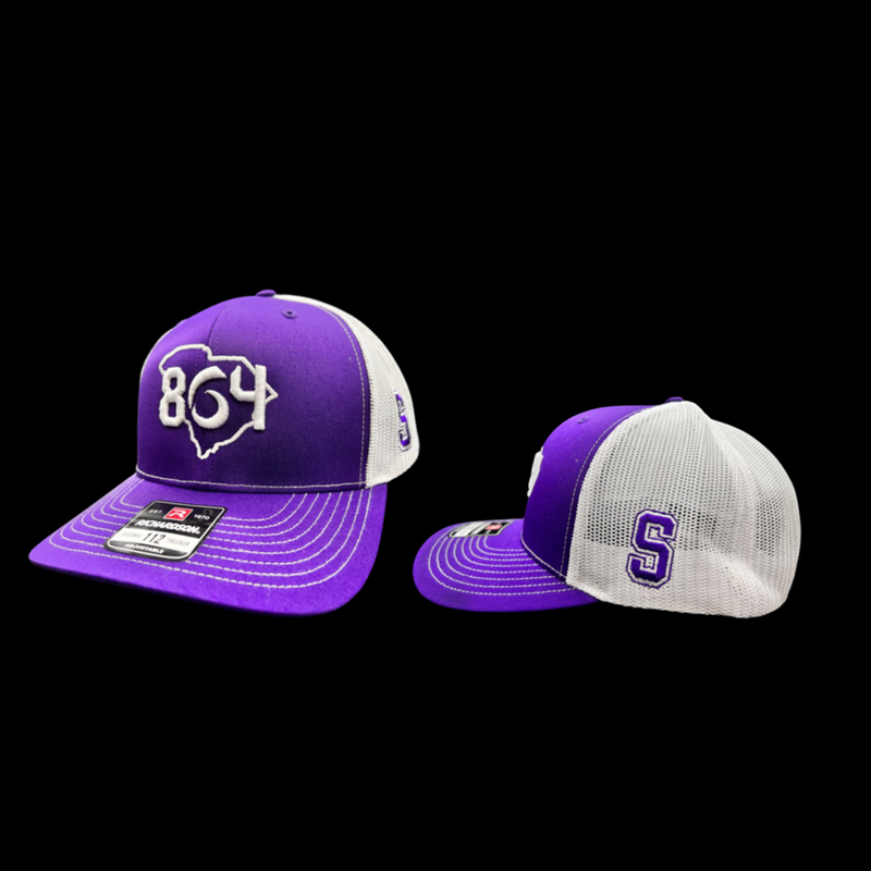 PRE-SALE: 864 Saluda Tigers Purple White Special Edition Trucker Hat