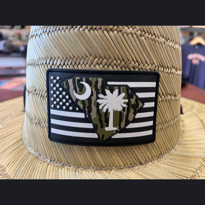 Bottomland PVC Patch Straw Hat