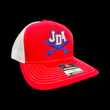 PRE_SALE: JDA Raiders Red White Special Edition 803 Structured Trucker Hat