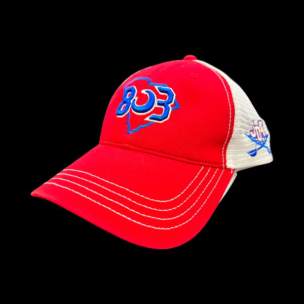 PRE_SALE: 803 JDA Raiders Red White Special Edition Relaxed Cleanup Trucker Hat