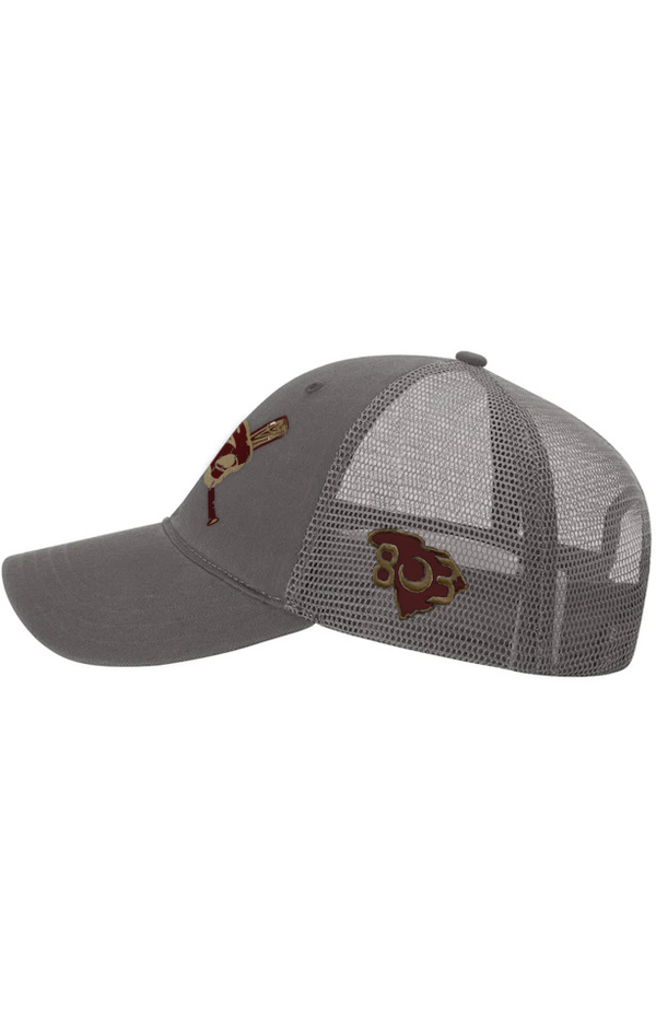 Pelion Panthers Baseball Softball Special Edition 803 Charcoal Relaxed Fit Trucker Hat