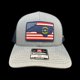 Richardson 112 Hometown North Carolina Navy Patriotic Performance Trucker Hat