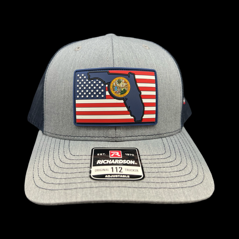 Richardson 112 Hometown Florida Navy Patriotic Performance Trucker Hat