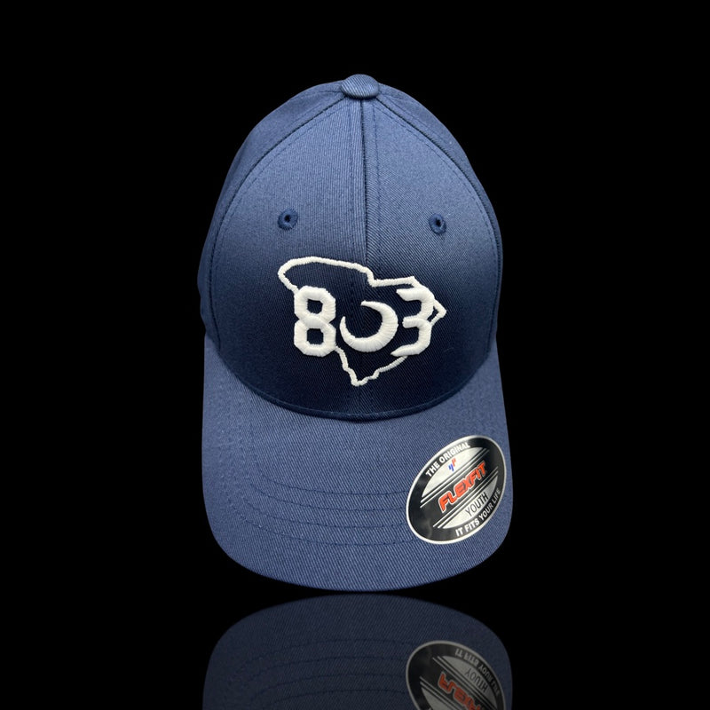 803 Flexfit Fitted Navy Cotton youth hat