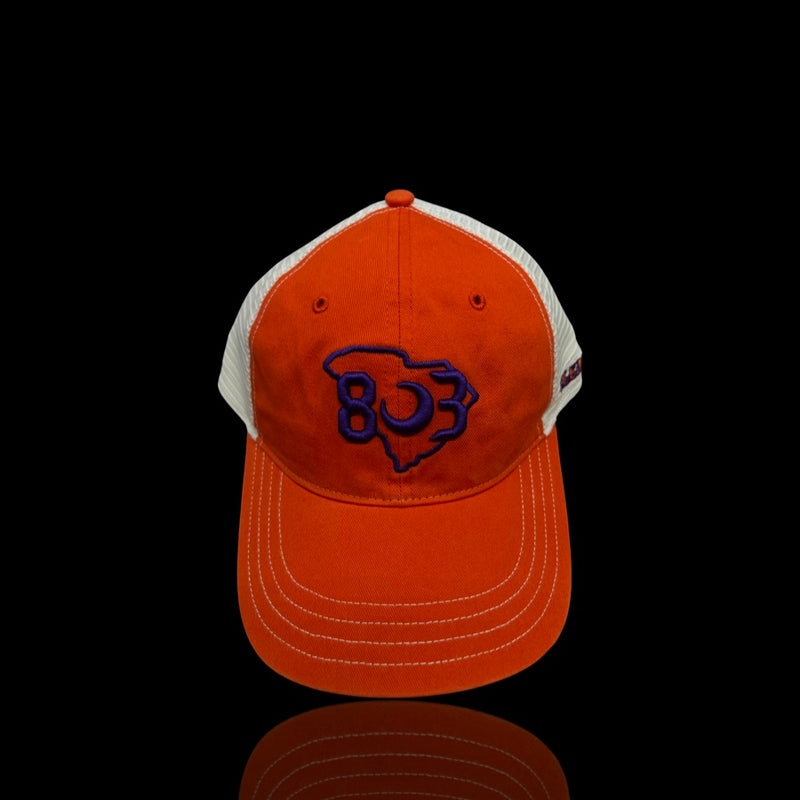 803 Richardson Clemson Side Logo Orange Cleanup Hat