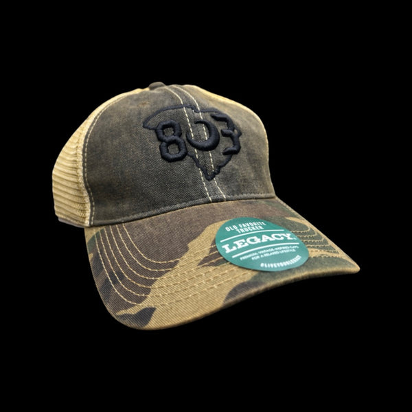 803 Legacy Old Favorite Army Camo Low Profile Trucker