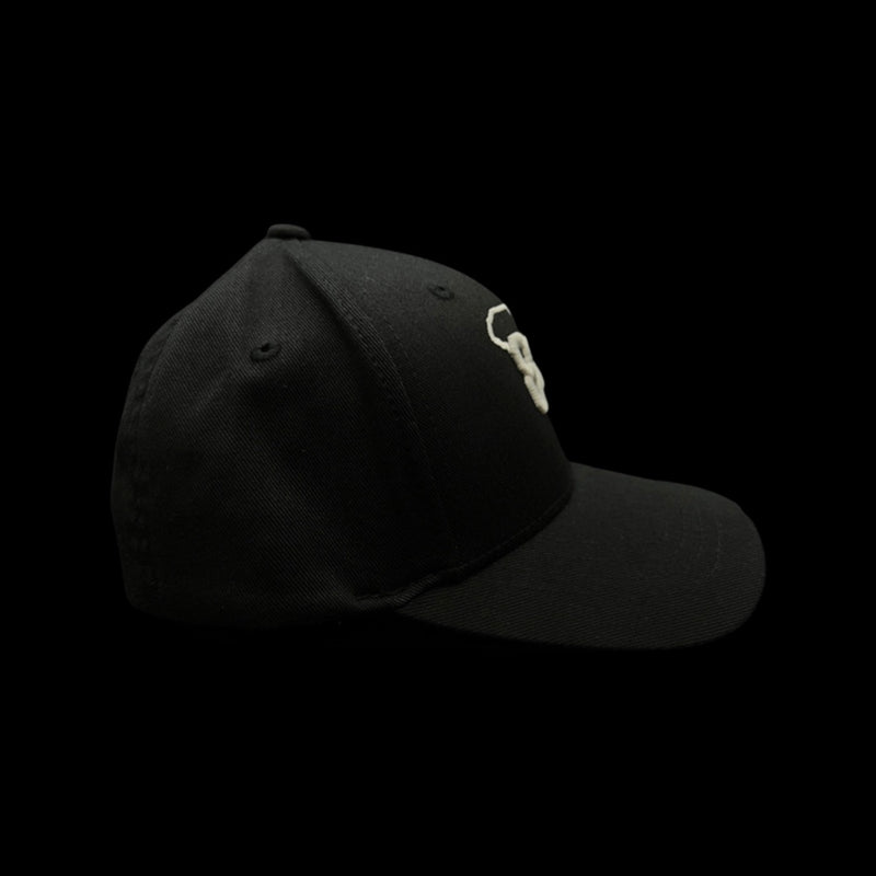 803 Flexfit Fitted Black Cotton youth hat