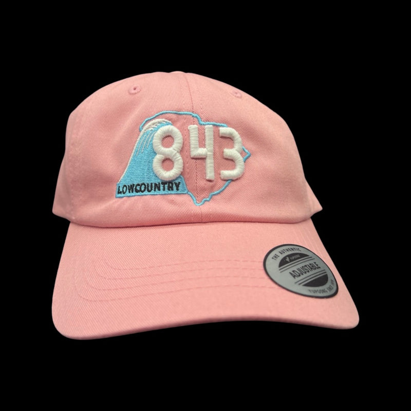 843 Lowcountry Yupoong Pink Adjustable Cleanup Hat