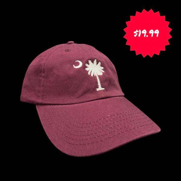 1776 $19 Palmetto Moon Adjustable Garnet Cleanup Hat